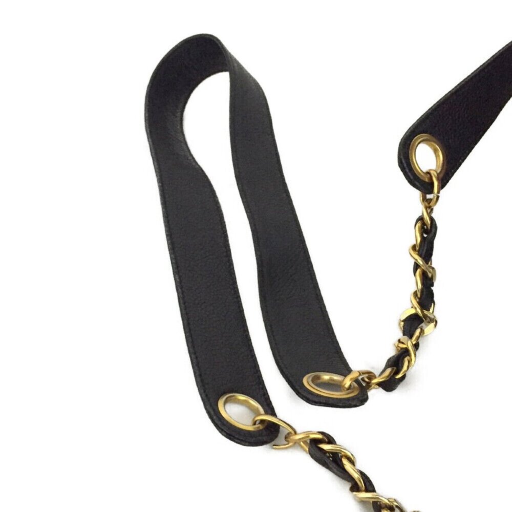 Authentic Chanel Vintage Caviar Bucket Bag Triple CC w 24k Gold-Plated Hardware - Picture 8 of 13